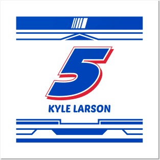 Kyle Larson blue # 2024 NASCAR art design Posters and Art